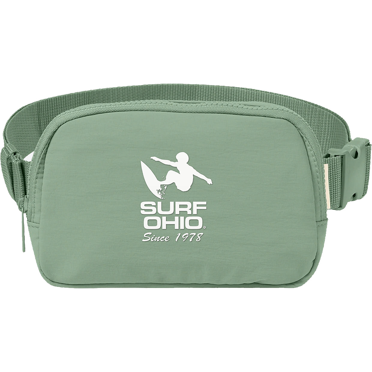 Bay Surf Ohio Explorer sling bag, raised PVC logo on front panel