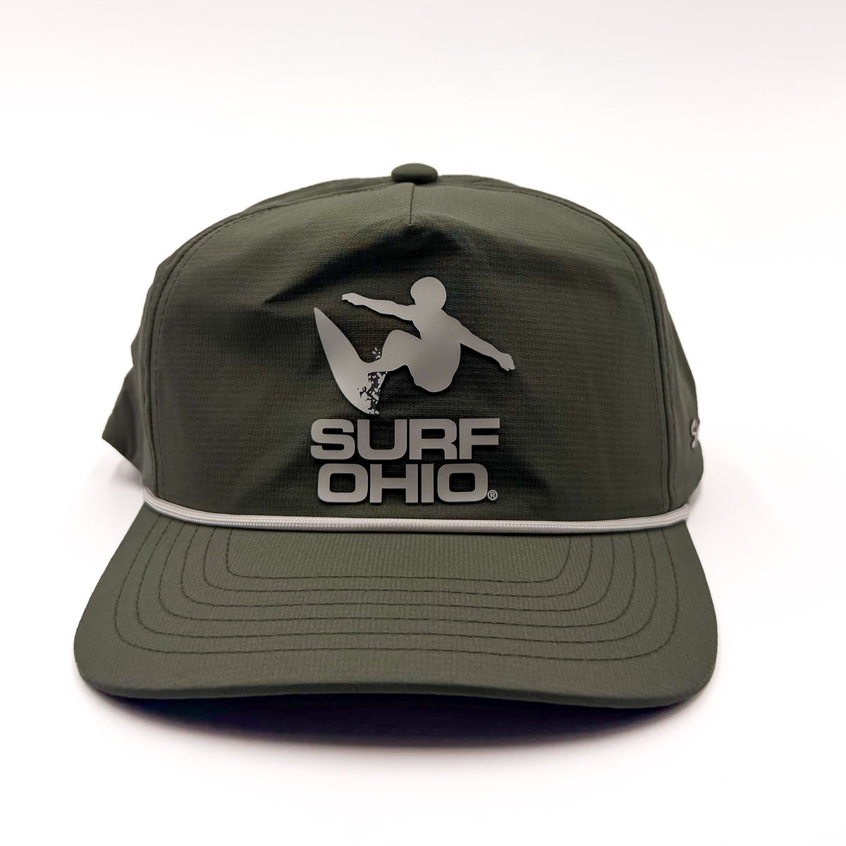 Olive Surf Ohio rope hat, front