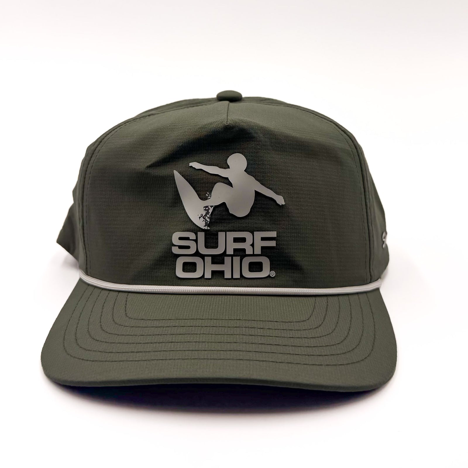 Olive Surf Ohio rope hat, front
