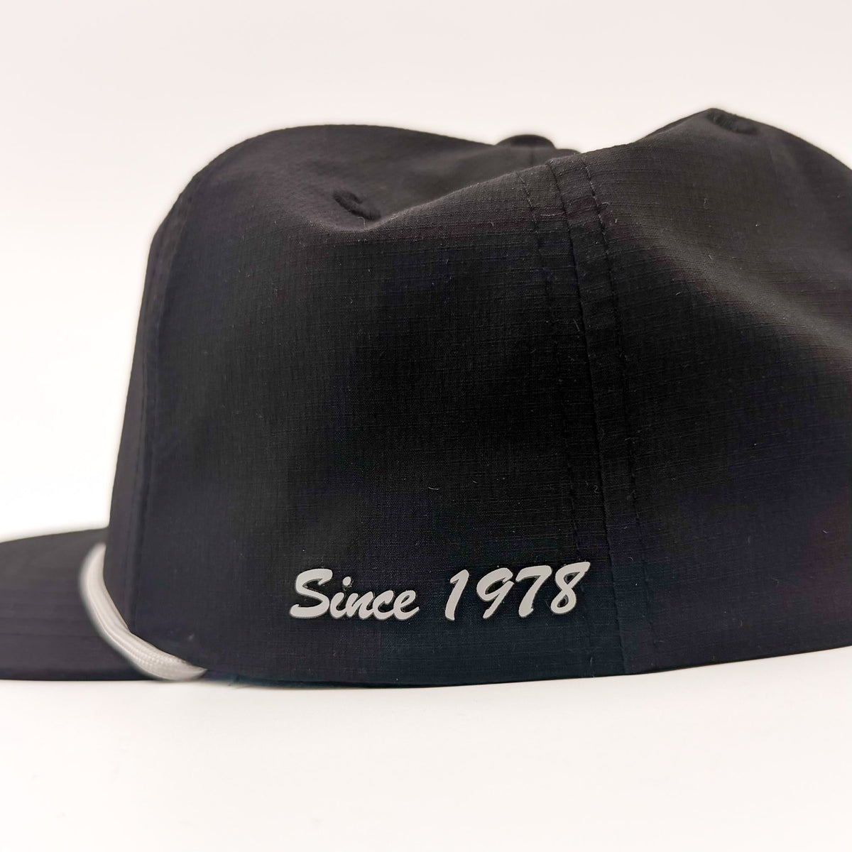 Black Surf Ohio rope hat, Since 1978 on left side